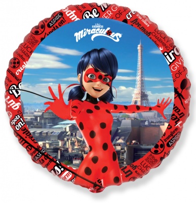Miraculous Ladybug 18'' Round Foil Balloon